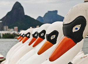 Pedalinhos da Lagoa Rodrigo de Freitas, na zona sul do Rio