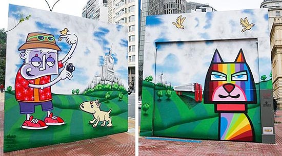 Nova central de informao turstica de So Paulo; paredes foram grafitadas por artistas locais