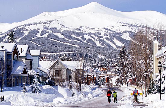 Vista do resort de Breckenridge, que fica no Colorado