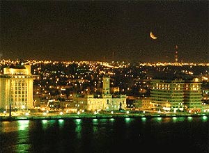 Vista do porto de Veracruz, no Mxico