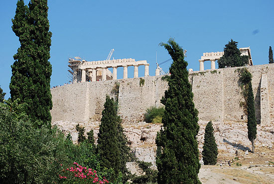 Acrpole de Atenas, Grcia, vista do Museu da Acpole