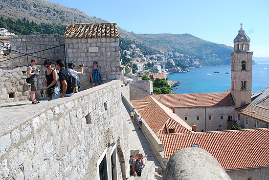 Muralha de Dubrovnik, na Crocia, cujos lucros com o turismo local devem aumentar esse ano