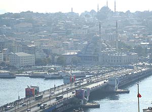 Vista de Istambul do topo da torre Gálata