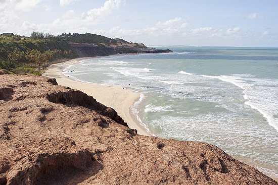 Praia do Amor, no Rio Grande do Norte; Nordeste  regio mais procurada por turistas brasileiros
