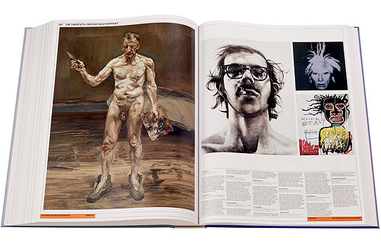 À esquerda, obra de Lucien Freud que integra as mais de 3.000 imagens do livro "The Art Museum"