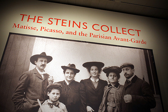 Retrato dos Stein  exibido na inuagurao da exposio "A Coleo dos Stein: Matisse, Picasso e a vanguarda parisiense"