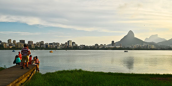 Lagoa Rodrigo de Freitas, no Rio de Janeiro; hotis tiveram queda na ocupao no Rveillon
