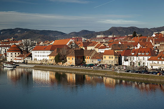 Vista da cidade de Maribor, na Eslovnia, tambm Capital Europeia da Cultura deste ano