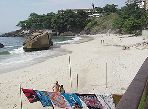 Vista da praia do Vidigal, no Rio de Janeiro 