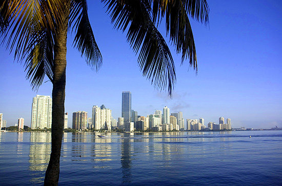 Vista de Miami; aeroporto da cidade bateu recorde de passageiros em 2012