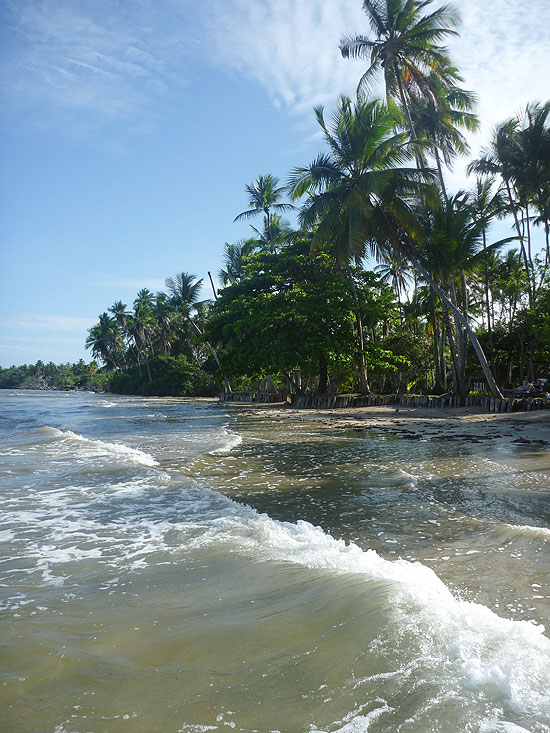 Vista da praia do Encanto, tambm conhecia como quinta praia, em Morro de So Paulo, no litoral da Bahia