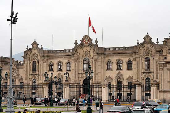 Palácio presidencial em Lima, capital do Peru; país foi eleito melhor destino gastronômico do mundo em 2012