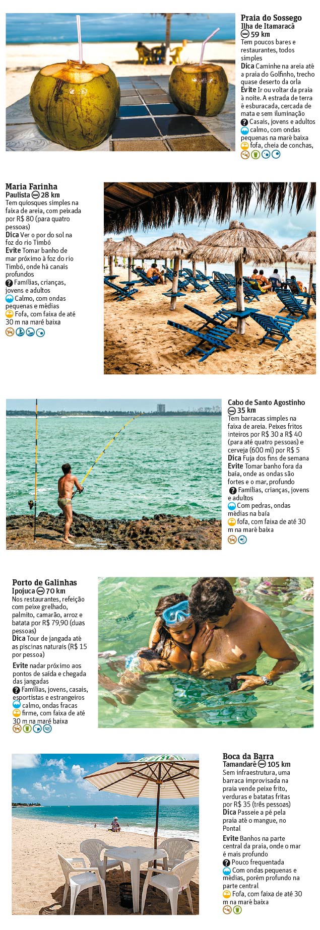 Conhea 11 praias de Pernambuco - Saiba como  o mar, o tipo de areia, o que comer e at o que evitar