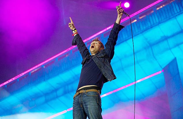 Damon Albarn, vocalista e guitarrista do Blur; banda ir se apresentar no festival Coachella