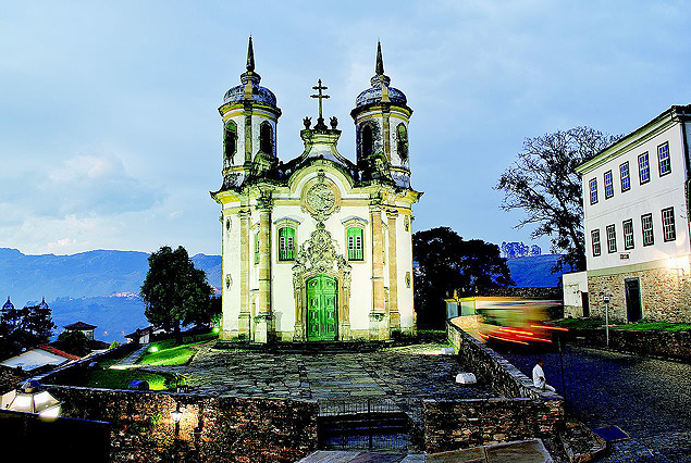 Igreja de So Francisco de Assis em Ouro Preto, Minas Gerais, um dos pontos da Estrada Real