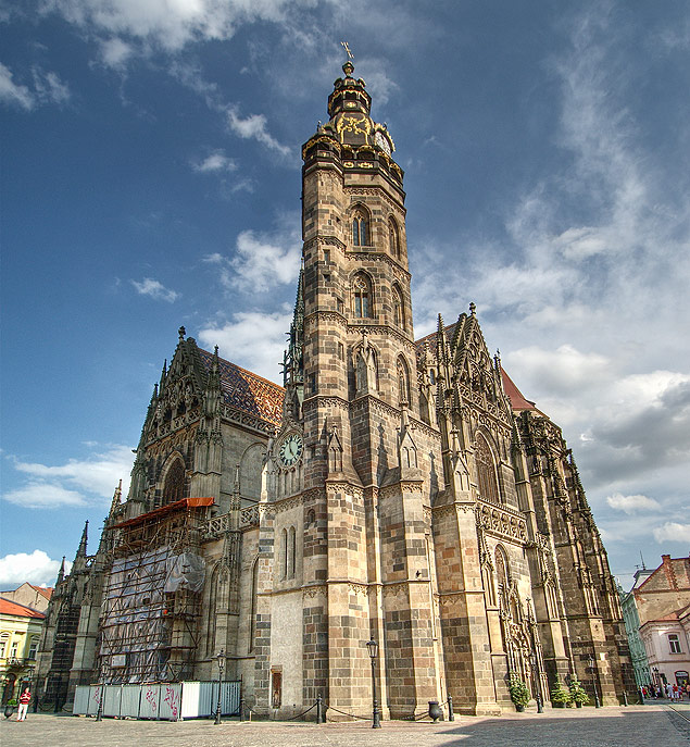Catedral de Santa Elizabeth, em Kosice; cidade  Capital da Cultura Europeia de 2013