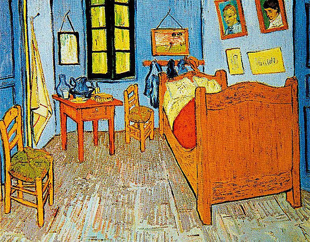 O quadro "O quarto de Van Gogh em Arles", de 1889 