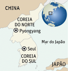 Mapa das Coreias