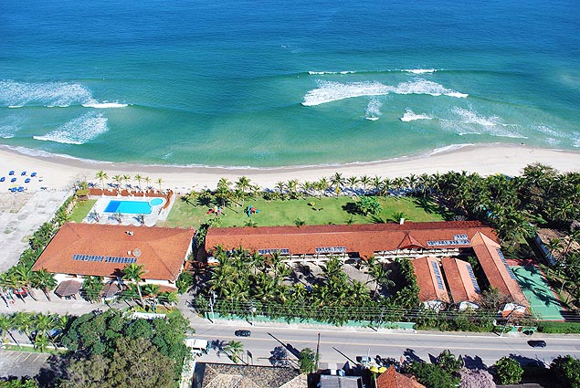 Vista do Beach Hotel Maresias, litoral norte de SP, que oferece opções a partir de R$ 2.050