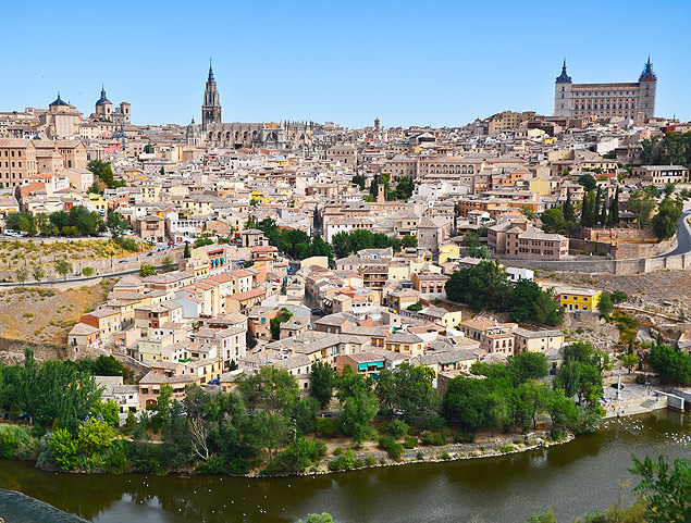 Toledo, na Espanha, cidade espanhola que costuma atrair milhares de turistas