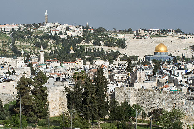 Vista de Jerusalm, em Israel