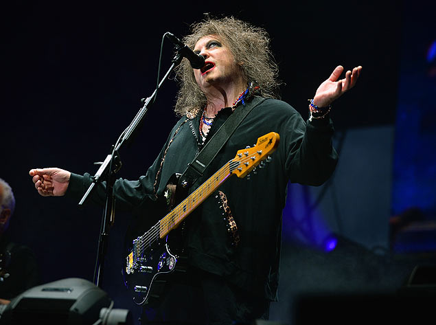 Robert Smith, da banda The Cure, foi uma das atraes do Lollapalooza de Chicago