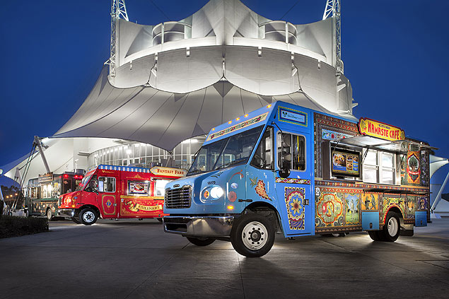 Legenda: Carro do novo food truck park da Disney, que deve inaugurar no fim de julho Crédito: Kent Philips/ Divulgação ***DIREITOS RESERVADOS. NO PUBLICAR SEM AUTORIZAO DO DETENTOR DOS DIREITOS AUTORAIS E DE IMAGEM***
