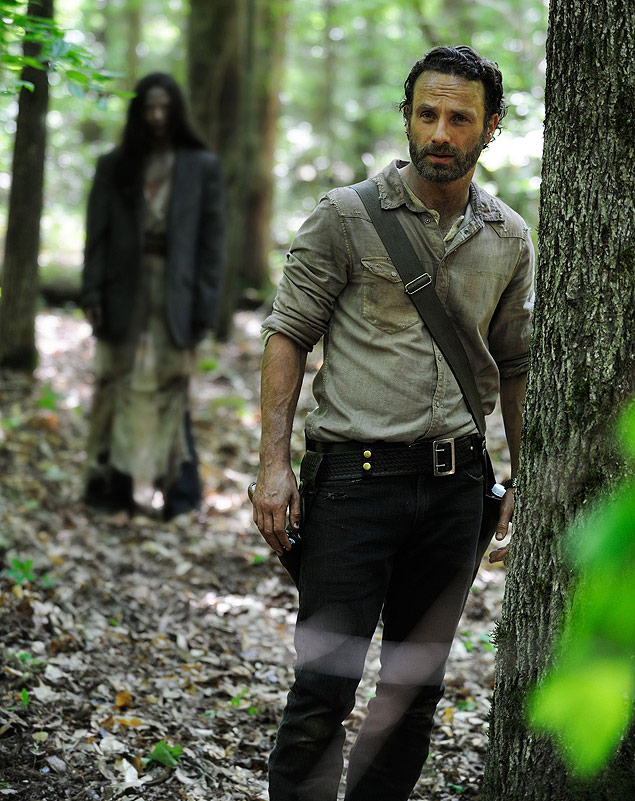 Oator Andrew Lincoln em cena da srie "The Walking Dead"