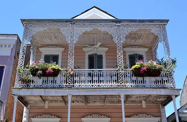 Casa no French Quarter, em Nova Orleans, na Louisiana 