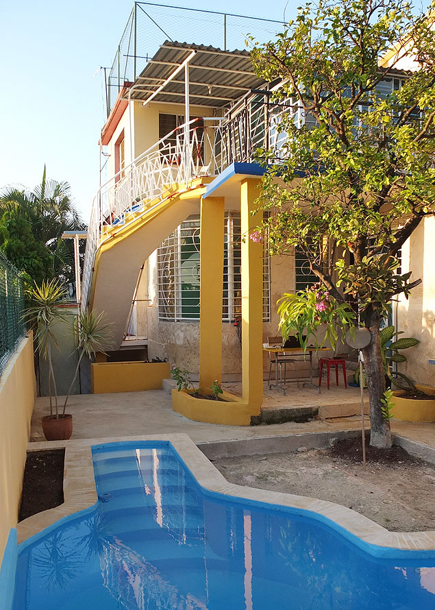 Casa com piscina em Havana, do dono Michel, custa US$ 30 por dia