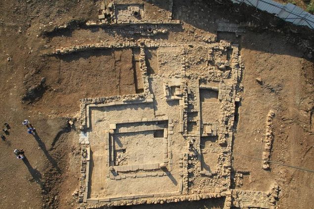 Vista area das escavaes arqueolgicas em Magdala, que se tornou um novo foco de peregrinao