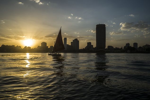 Vista do rio Nilo, no Cairo