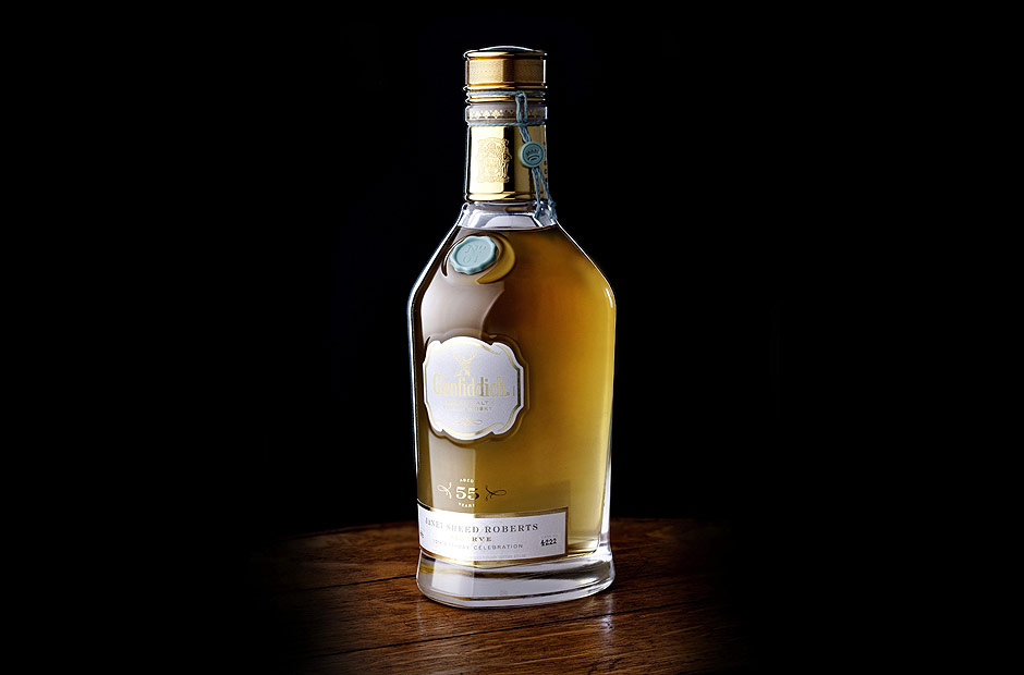 Whisky de malta de 55 anos da destilaria escocesa Old Glenfiddich. 