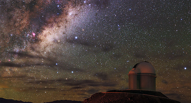 Imagem de espectógrafo mostra o céu no observatório de La Silla, no norte do Chile