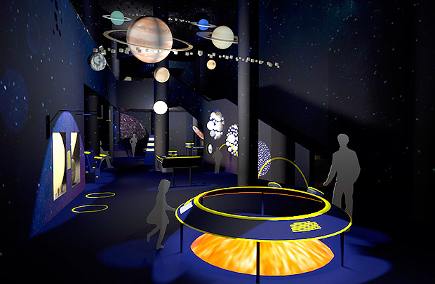 Projeção de como será o Espaço Universo do Museu Interativo Mirador, que será aberto em 2017
