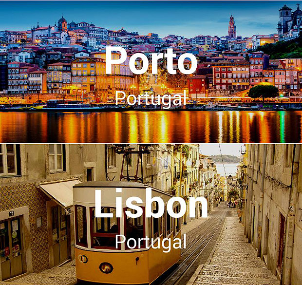 Print do aplicativo Zarco, que oferece guias em Portugal