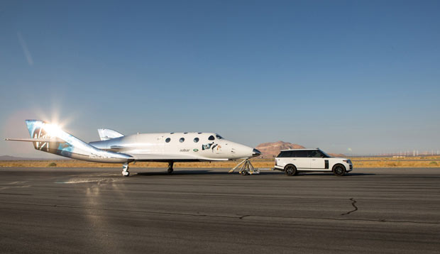 Imagem da SpaceShipTwo, nave que a Virgin Galactic pretende usar no turismo espacial