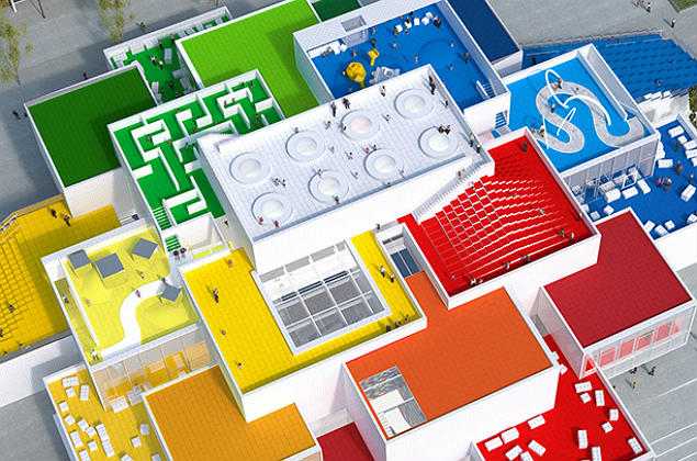 Casa Lego, em Billund, na Dinamarca; In an undated handout photo, the Lego House in Billund, Denmark. The latest Lego attraction in Billund, the company?s headquarters, offers a collection of creative zones for children and grown-ups? as well as the world?s first Lego restaurant. (Lego via The New York Times) -- NO SALES; FOR EDITORIAL USE ONLY WITH DENMARK LEGO HOUSE ADV08 BY ASHLEY WINCHESTER FOR OCT. 8, 2017. ALL OTHER USE PROHIBITED. -- ORG XMIT: XNYT96