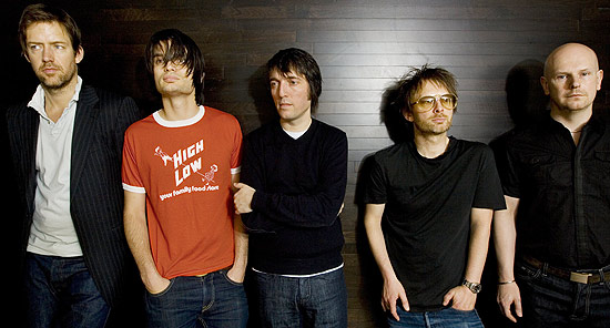 Os integrantes da banda Radiohead, que deve lanar disco novo at o final do ano