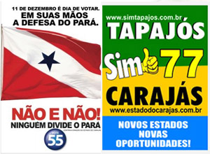 Ouça jingles a favor e contra a divisão do Pará