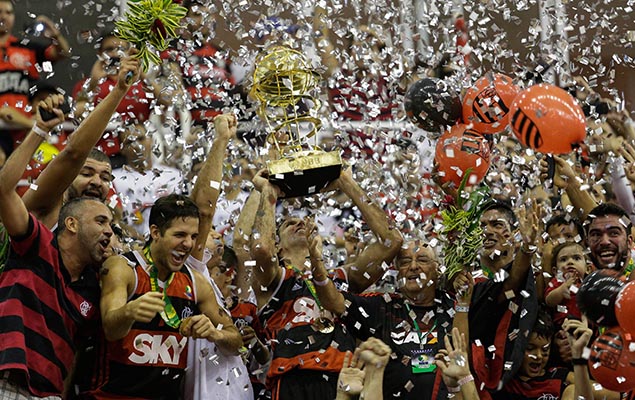 Flamengo comemora o ttulo do NBB em 2014