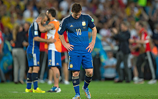 Lionel Messi's disappointment was unmistakable when he won the award for best player in the World Cup