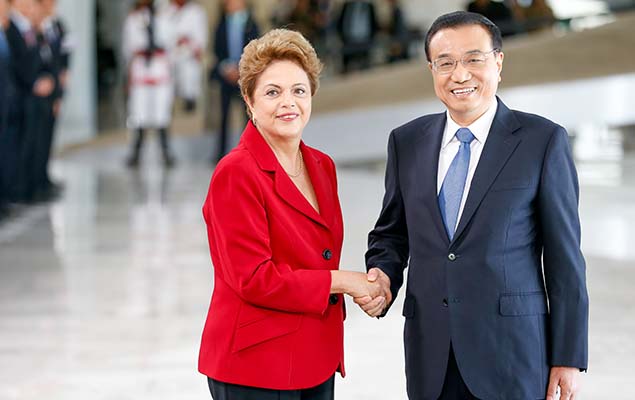 Presidente Dilma Rousseff e o primeiro-ministro da China, Li Keqiang, confirmam acordo de mais de Uu$ 35 bilhões