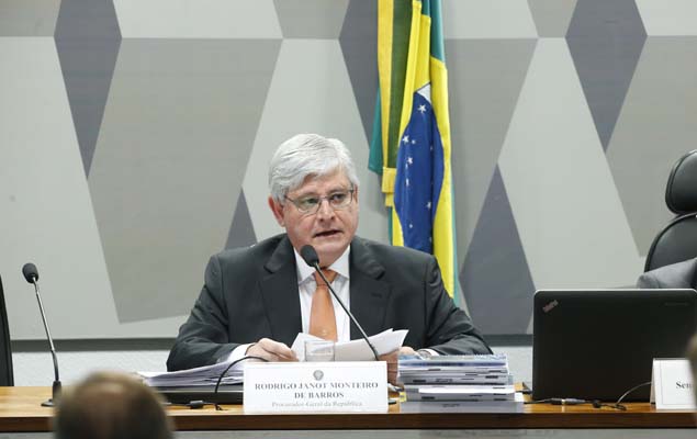 O procurador-geral da República, Rodrigo Janot, é sabatinado na CCJ do Senado