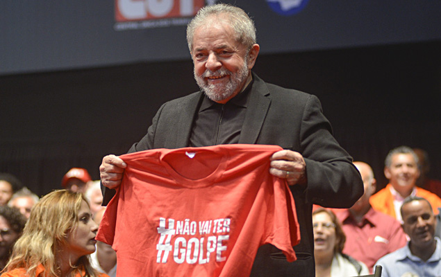 O ex-presidente Luiz Incio Lula da Silva participa da abertura do 12 Congresso Estadual da CUT-MG (Central nica dos Trabalhadores de Minas Gerais), no Chevrolet Hall, em Belo Horizonte (MG).