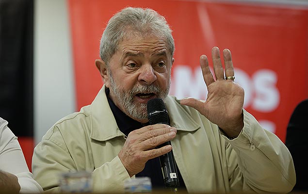 O ex-presidente Lula participa do Congresso Nacional da Central nica dos Trabalhadores, no Anhembi, na zona norte de SP