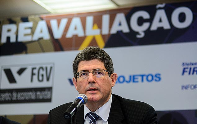 Ministro da Fazenda, Joaquim Levy, durante o seminrio 'Reavaliao do Risco Brasil', na sede Firjan, no centro do Rio, nesta segunda-feira