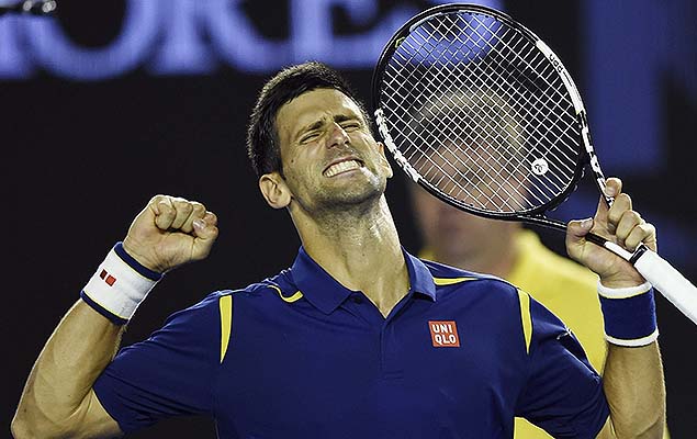 O srvio Novak Djokovic vence o suo Roger Federer e vai  final do Aberto da Austrlia, em Melbourne, nesta quinta-feira