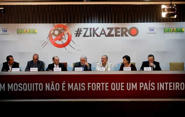 Ministros se renem em Braslia para ao do governo federal no combate ao zika vrus, que deve comear no prximo final de semana