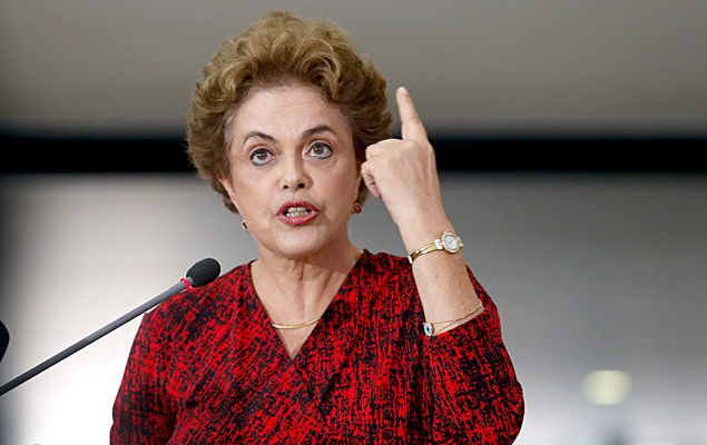  A presidente Dilma Rousseff durante coletiva de imprensa, nesta quarta-feira (16), no Palácio do Planalto, em Brasília (DF). 